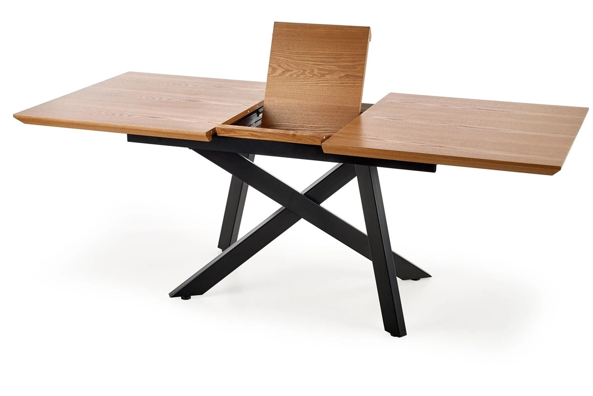 Tavolo allungabile moderno da pranzo 160/200 rovere nero Arvia