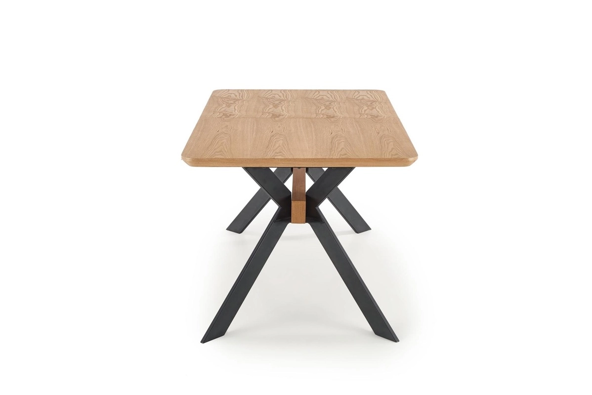 Tavolo allungabile moderno da pranzo 160/220 rovere nero Zavio