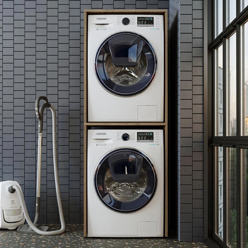 Mobile lavatrice asciugatrice lavanderia 67xH176 rovere oldwook Clean