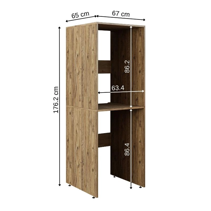 Mobile lavatrice asciugatrice lavanderia 67xH176 rovere oldwook Clean
