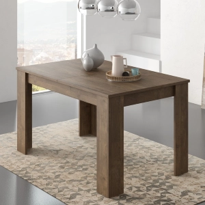 Tavolo da pranzo allungabile moderno 140/200 cm noce Alven
