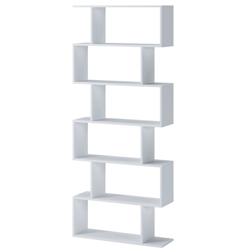 Libreria moderna a parete soggiorno 160xH191 bianco Aro