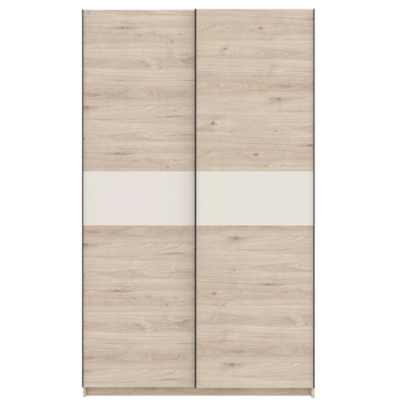 Armadio ante scorrevoli moderno 120xH205 rovere beige Fusion
