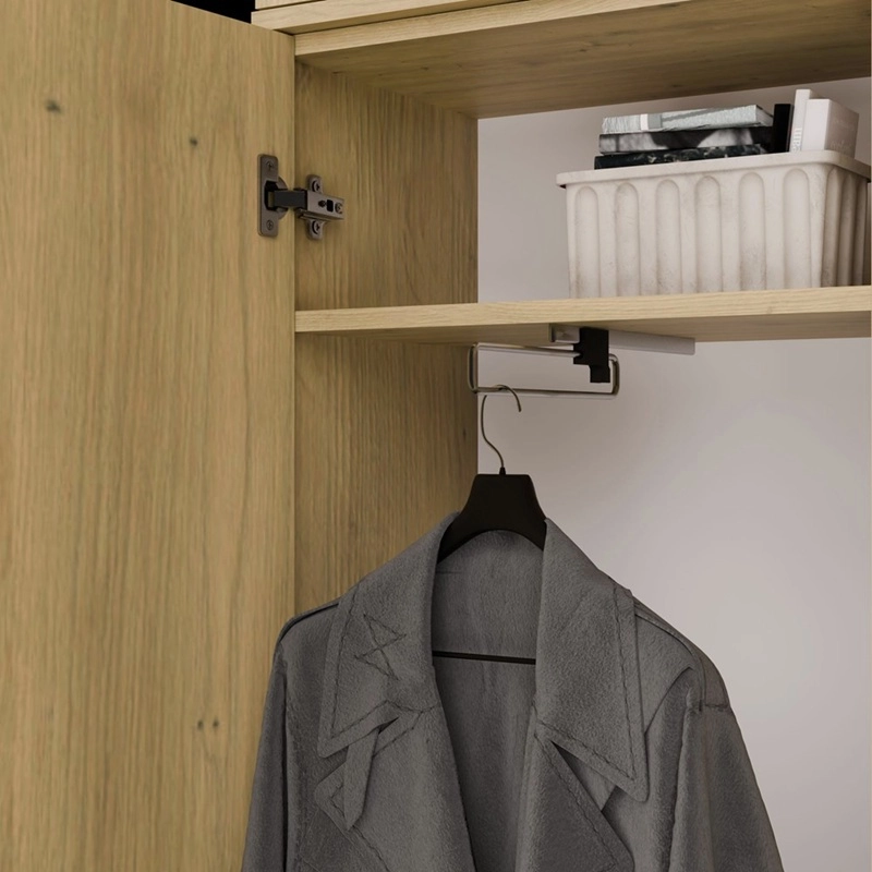 Mobile ingresso moderno 100xH238 cm cassapanca quercia Berlino