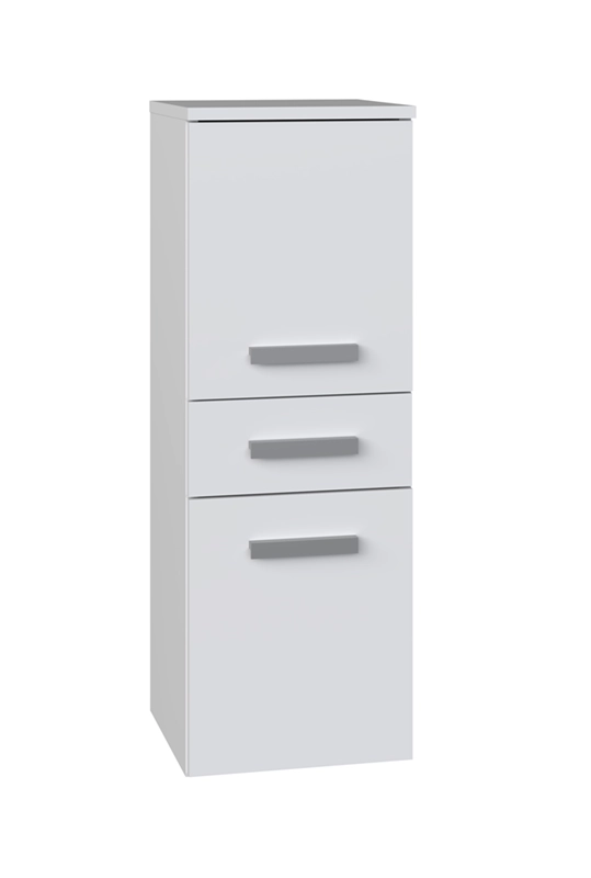 Colonna bagno a terra bassa 2 ante 1 cassetto 30xH85 bianco opaco Pilar