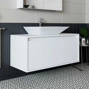 Mobile bagno sospeso lavabo 100 cm bianco Corallo