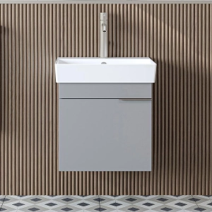 Mobile bagno sospeso lavabo 50 cm grigio Mistral