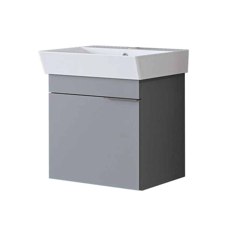 Mobile bagno sospeso lavabo 50 cm grigio Mistral