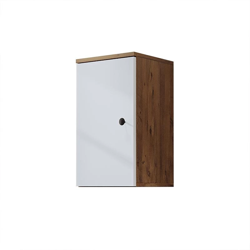 Colonna bagno bassa sospesa 1 anta 35xH60 cm rovere bianco Ocean