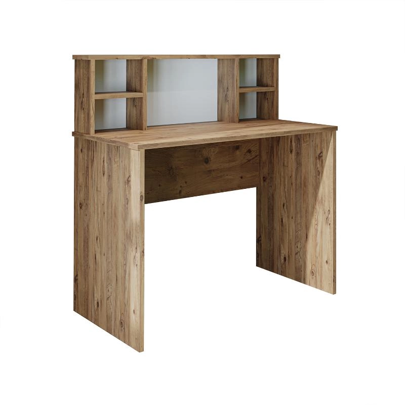 Scrivania ufficio moderna lineare libreria 100xH106 cm rovere Volume