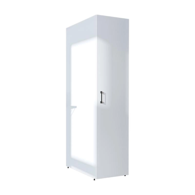 Colonna mobile armadio portascope lavanderia 45xH185 cm bianco Shine