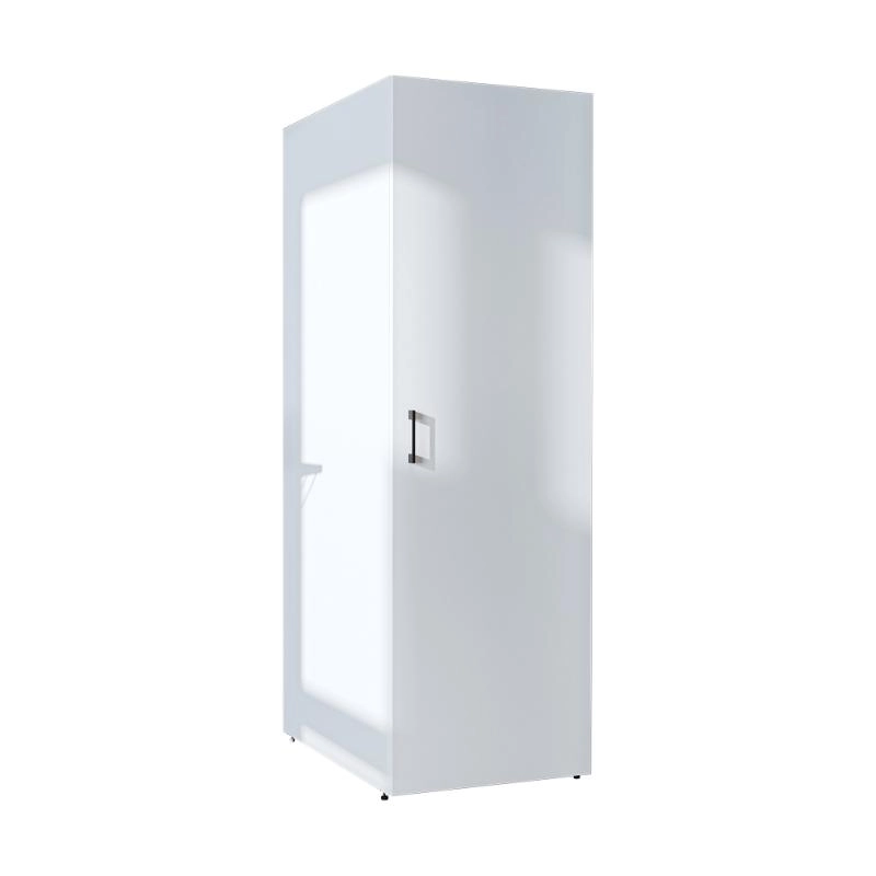 Colonna mobile armadio portascope lavanderia 60xH185 cm bianco Shine