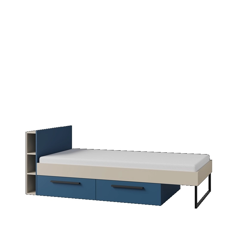 Cameretta completa ragazzo moderna 315xH195 beige blu Oslo