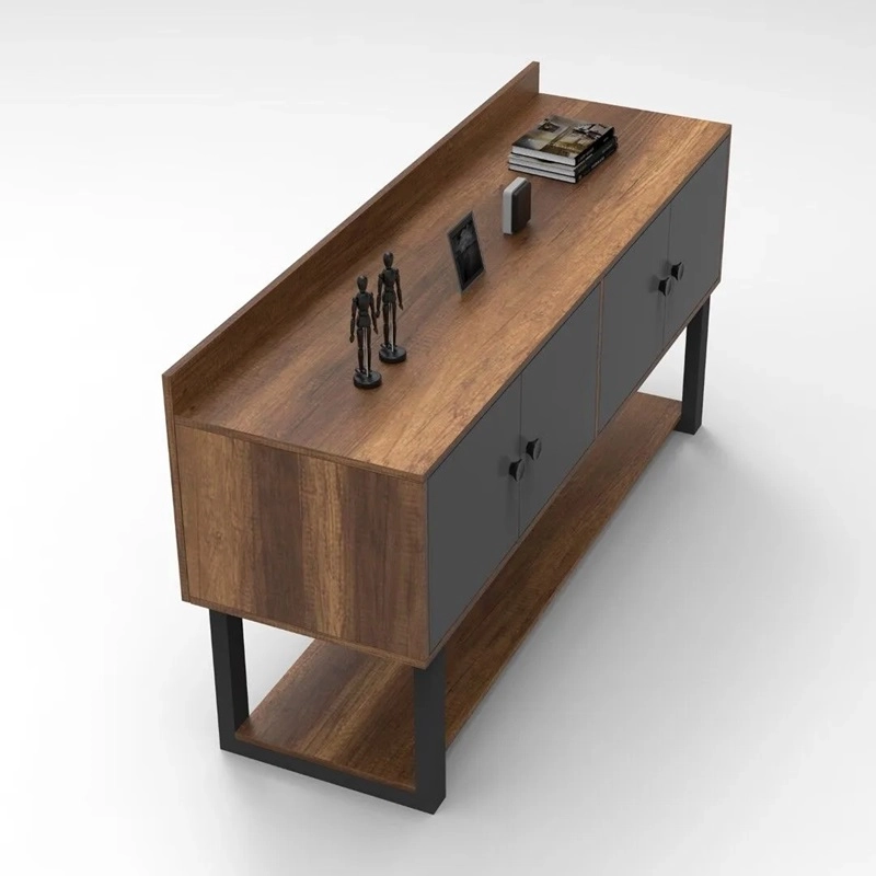 Mobile ufficio consolle moderna 160xH85 cm rovere scuro Wonder