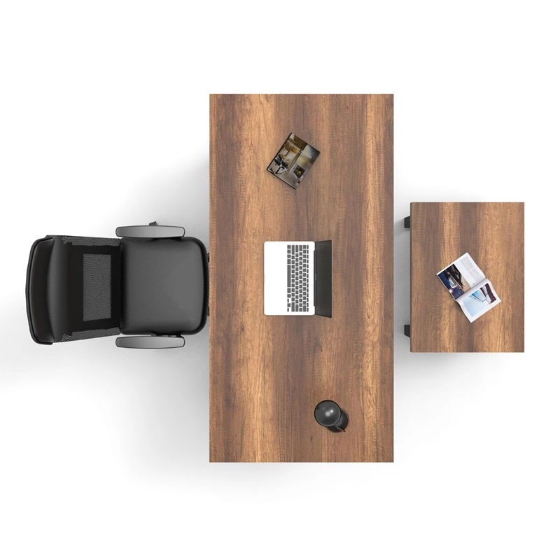 Arredo ufficio moderno scrivania tavolino rovere scuro Wonder