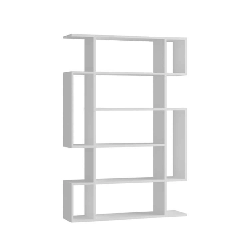 Libreria moderna design soggiorno ufficio 109xH161 bianco Roger-1