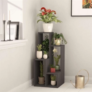 Libreria moderna fioriera portapiante design 42xH89 cm antracite Edera