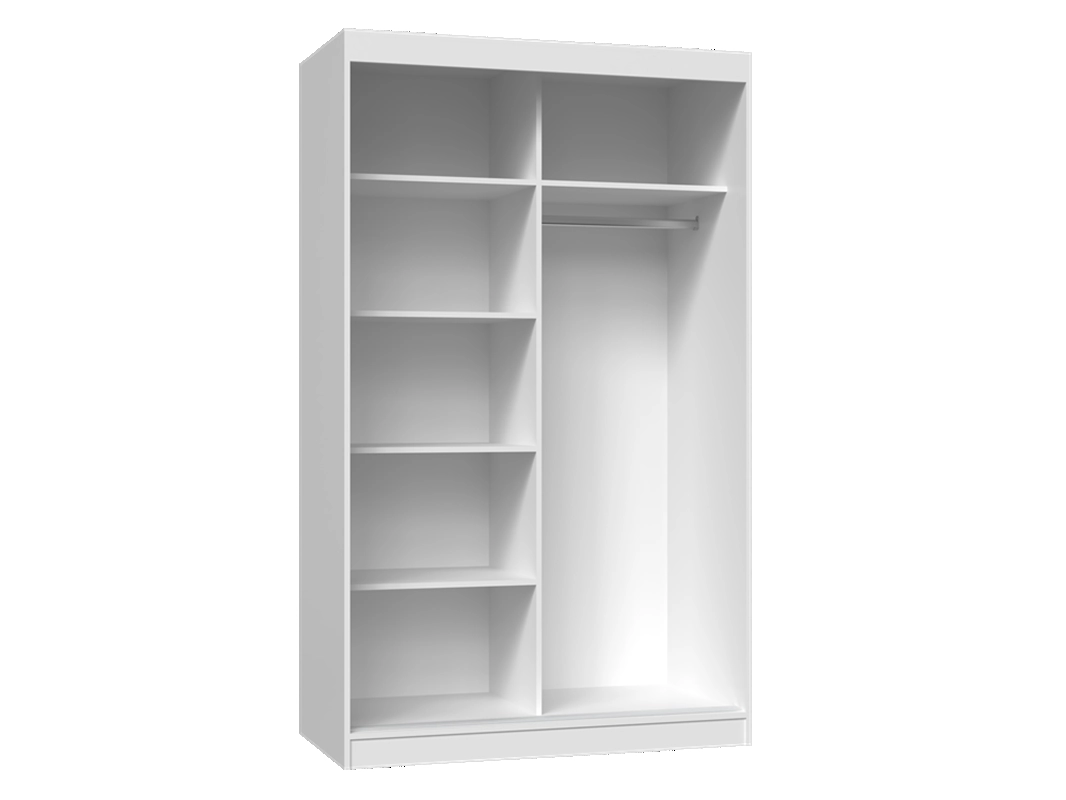 Armadio ante scorrevoli moderno 120xH200 cm quercia antracite Quasar