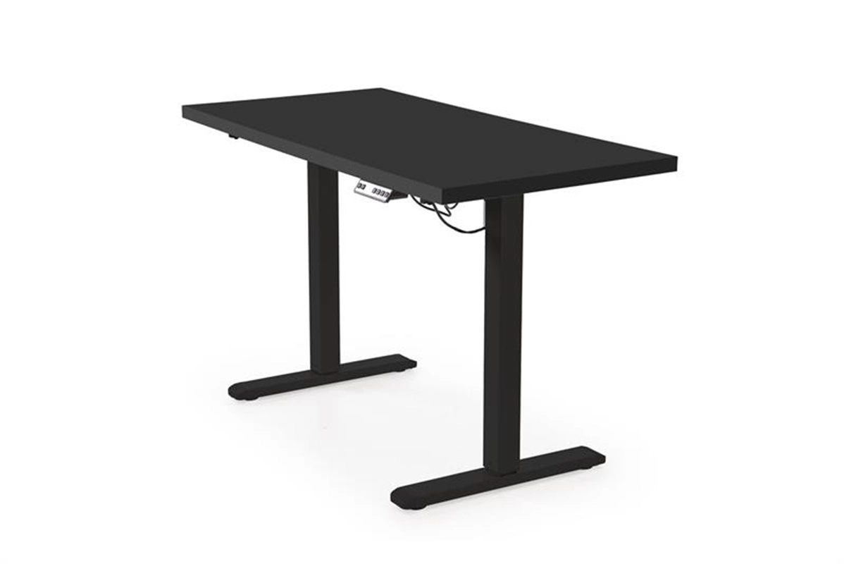 Scrivania regolabile in altezza motorizzate nuova generazione moderna 120xH75-120 ergonomica nero Works