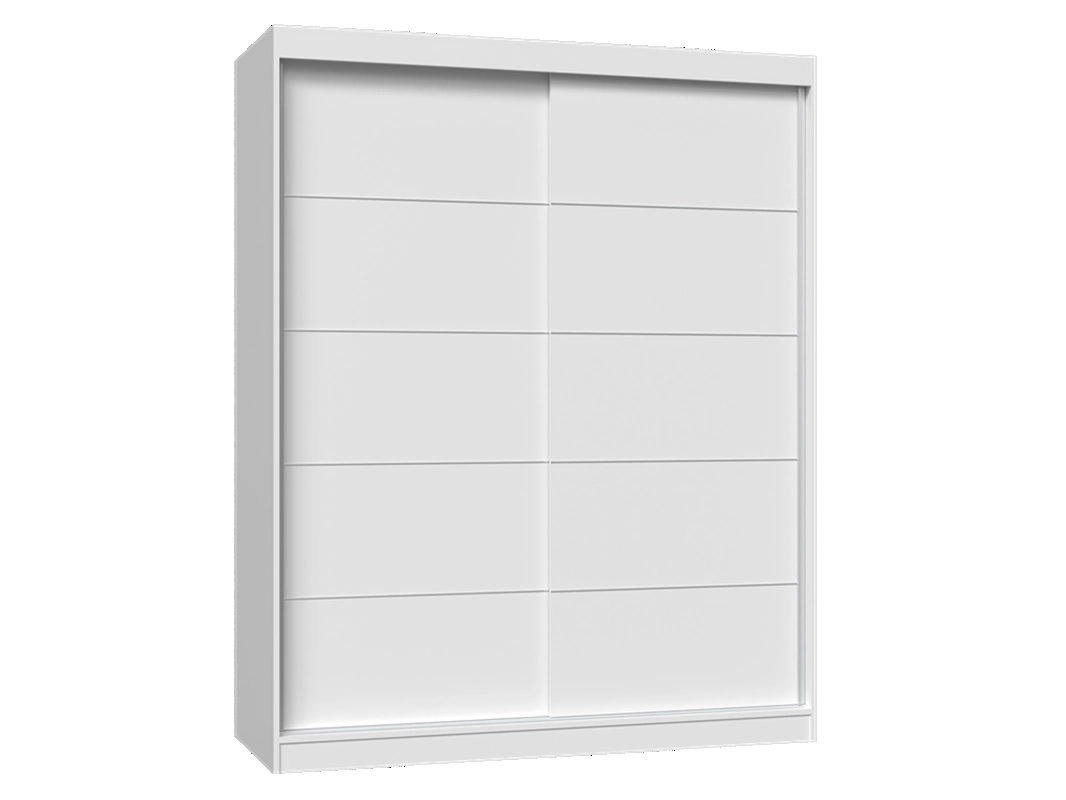 Armadio ante scorrevoli moderno 160xH200 cm bianco Quasar