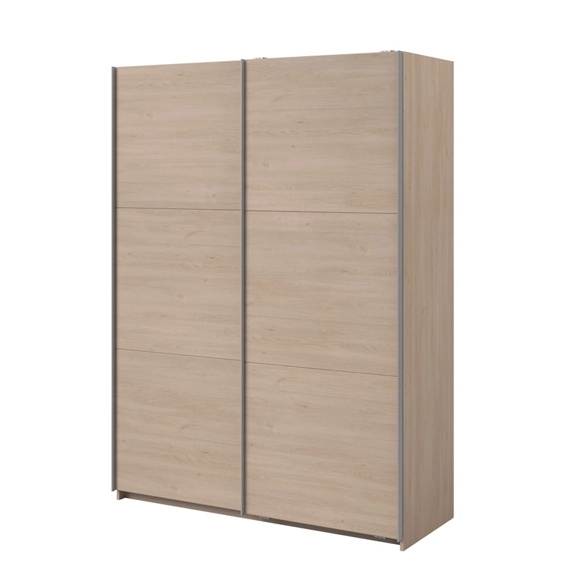 Armadio ante scorrevoli moderno 148xH203 cm rovere Roy
