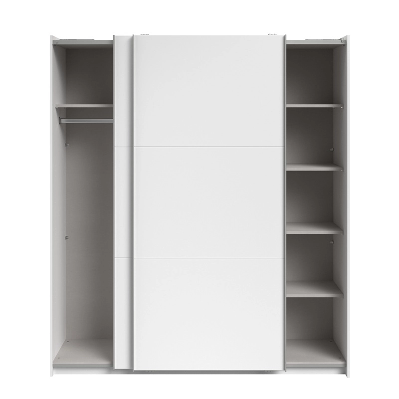 Armadio ante scorrevoli moderno 178xH203 cm bianco Roy