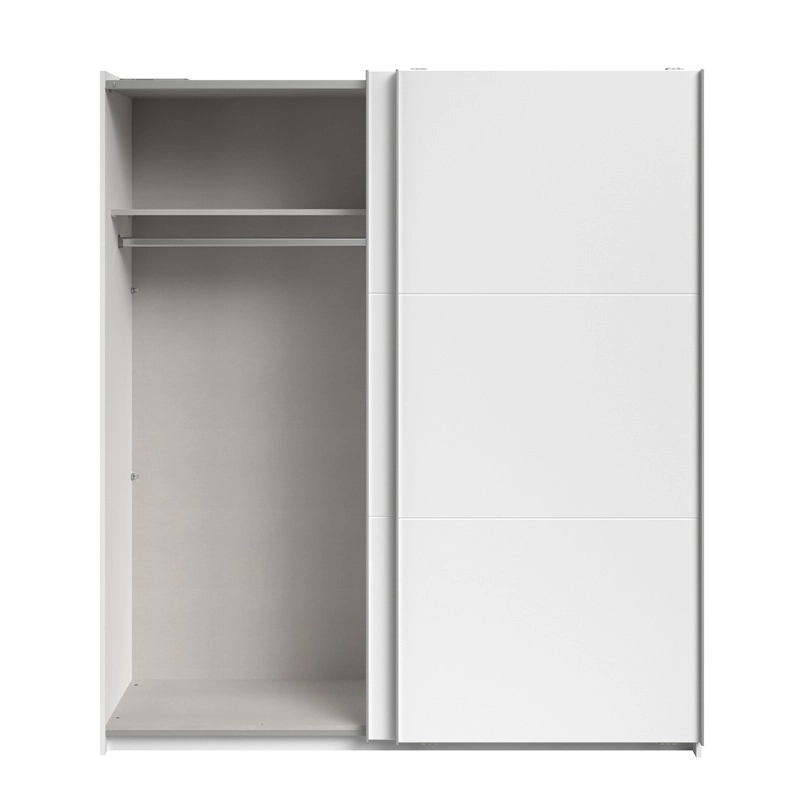 Armadio ante scorrevoli moderno 178xH203 cm bianco Roy